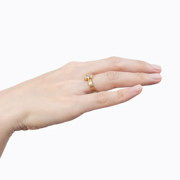 Align Half Round Diamond Ring 02^Shihara Clearance