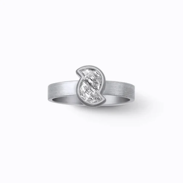 Align Half Round Diamond Ring 02^Shihara Clearance