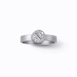 Align Half Round Diamond Ring 01^Shihara Fashion