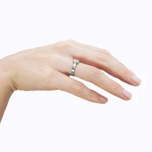 Align Half Round Diamond Ring 01^Shihara Fashion