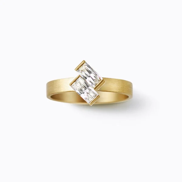 Align Rectangle Diamond Ring 02^Shihara Hot