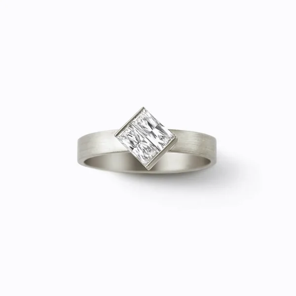 Align Rectangle Diamond Ring 01^Shihara Clearance