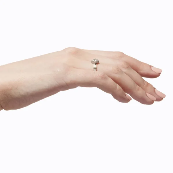 Align Rectangle Diamond Ring 01^Shihara Clearance