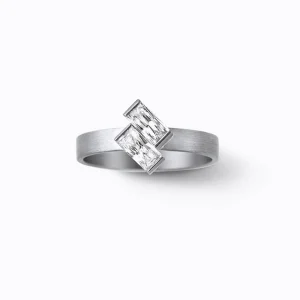 Align Rectangle Diamond Ring 02^Shihara Hot