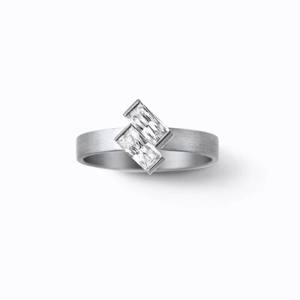 Align Rectangle Diamond Ring 02^Shihara Hot