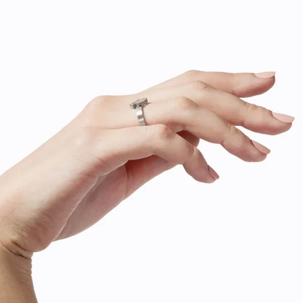 Align Rectangle Diamond Ring 02^Shihara Hot