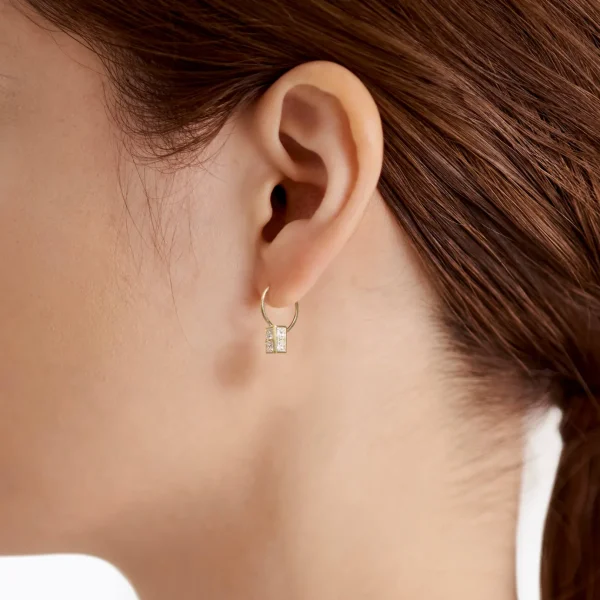 Boxed Diamond Earring 02 L^Shihara Best