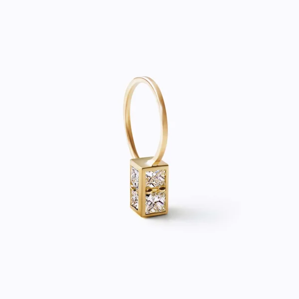 Boxed Diamond Earring 02 R^Shihara Sale