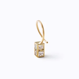 Boxed Diamond Earring 02 R^Shihara Sale