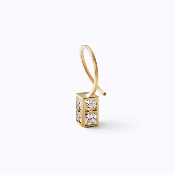 Boxed Diamond Earring 02 R^Shihara Sale