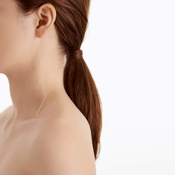 Construction Lines Earring 4-1^Shihara Fashion
