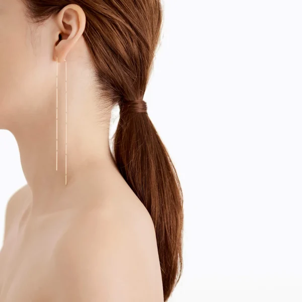 Construction Lines Earring 2-1^Shihara Fashion