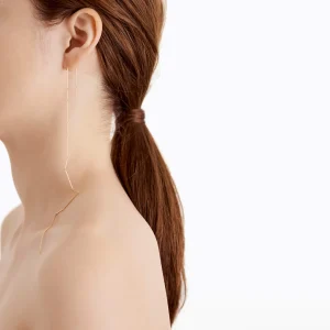 Construction Lines Earring 2-1^Shihara Fashion