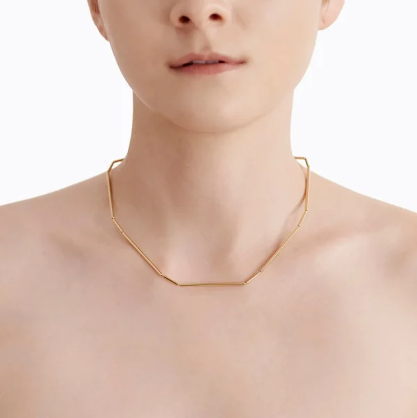 Construction Lines Necklace 4-1^Shihara Discount