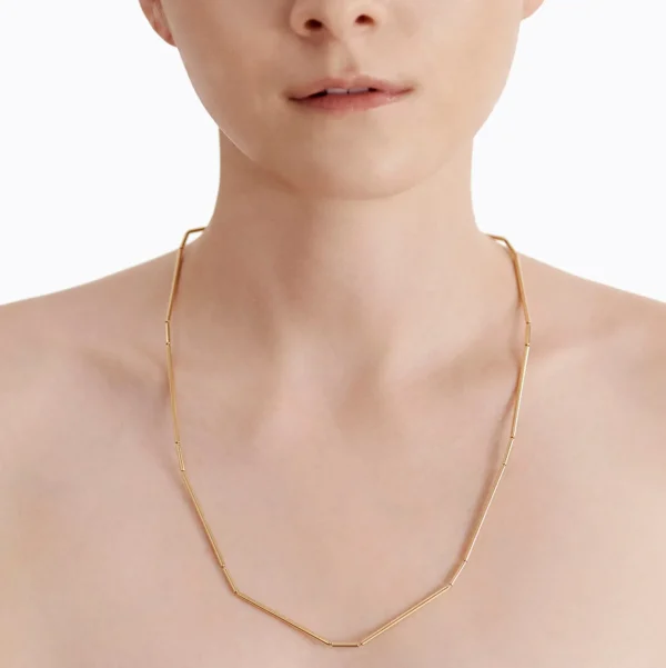 Construction Lines Necklace 4-1^Shihara Clearance