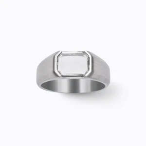 Cut-Cornered Rectangular Signet Ring^Shihara Best