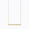 Diamond Bar Necklace 01^Shihara Clearance