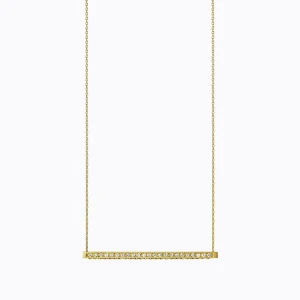 Diamond Bar Necklace 01^Shihara Clearance