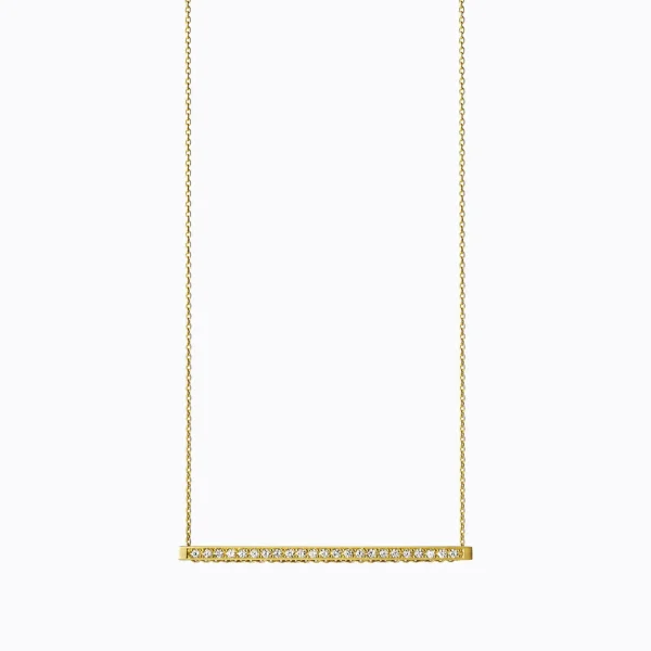 Diamond Bar Necklace 01^Shihara Clearance
