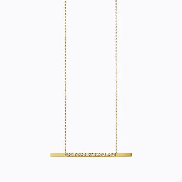 Diamond Bar Necklace 02^Shihara Online