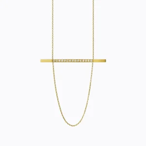 Diamond Bar Necklace 02^Shihara Online