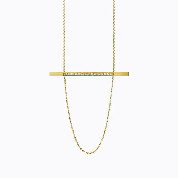 Diamond Bar Necklace 02^Shihara Online