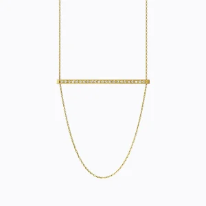 Diamond Bar Necklace 01^Shihara Clearance