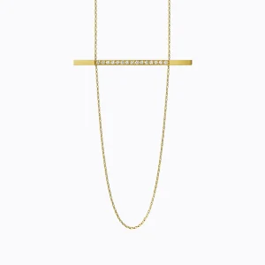Diamond Bar Necklace 02^Shihara Online