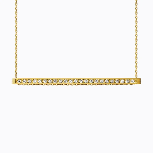 Diamond Bar Necklace 01^Shihara Clearance