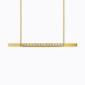 Diamond Bar Necklace 02^Shihara Online
