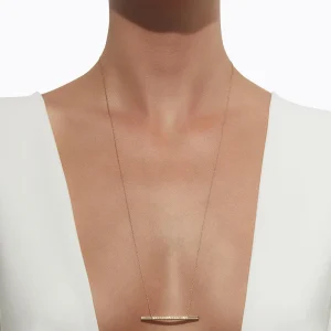 Diamond Bar Necklace 02^Shihara Online