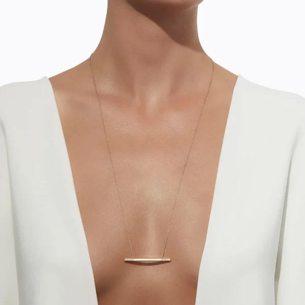 Diamond Bar Necklace 02^Shihara Online