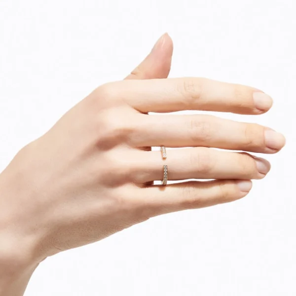 Diamond Bond Ring 05^Shihara Outlet