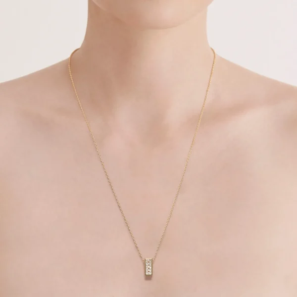 Diamond Brick Necklace^Shihara Hot
