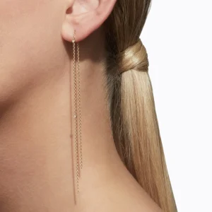 Diamond Chain Earring 200 (04)^Shihara Clearance