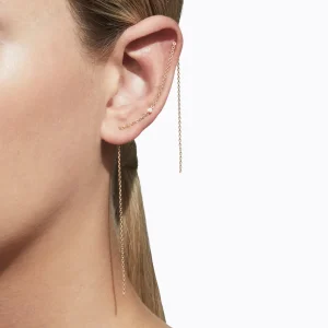 Diamond Chain Earring 200 (03)^Shihara Hot