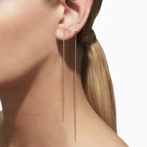 Diamond Chain Earring 250 (03)^Shihara Clearance