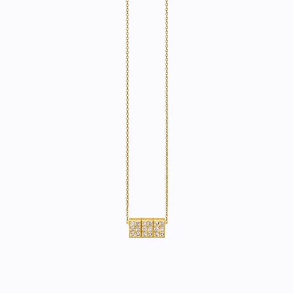 Diamond Cube Necklace 02^Shihara New