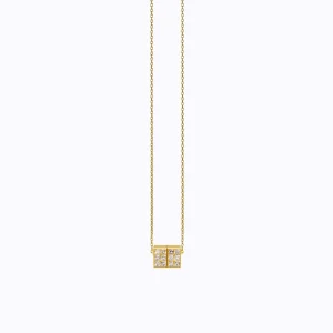 Diamond Cube Necklace 01^Shihara Clearance