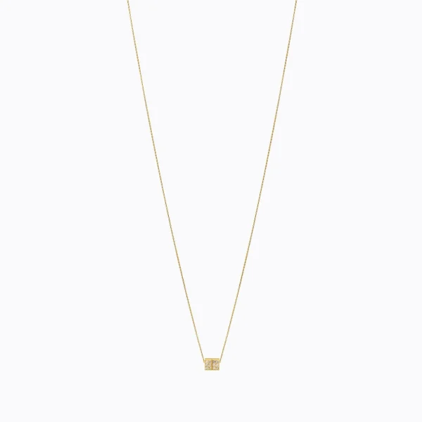 Diamond Cube Necklace 01^Shihara Clearance