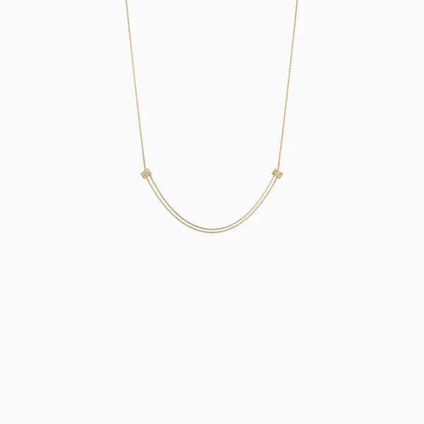 Diamond Cube Necklace 01^Shihara Clearance