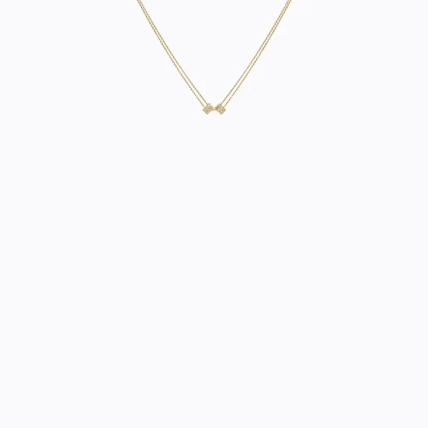 Diamond Cube Necklace 01^Shihara Clearance