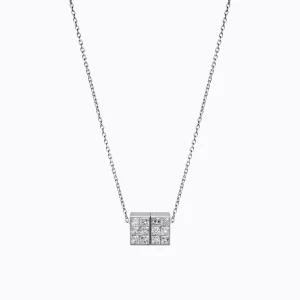 Diamond Cube Necklace 01^Shihara Clearance