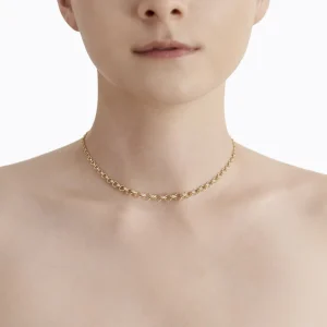 Diamond Link Necklace 01^Shihara Outlet