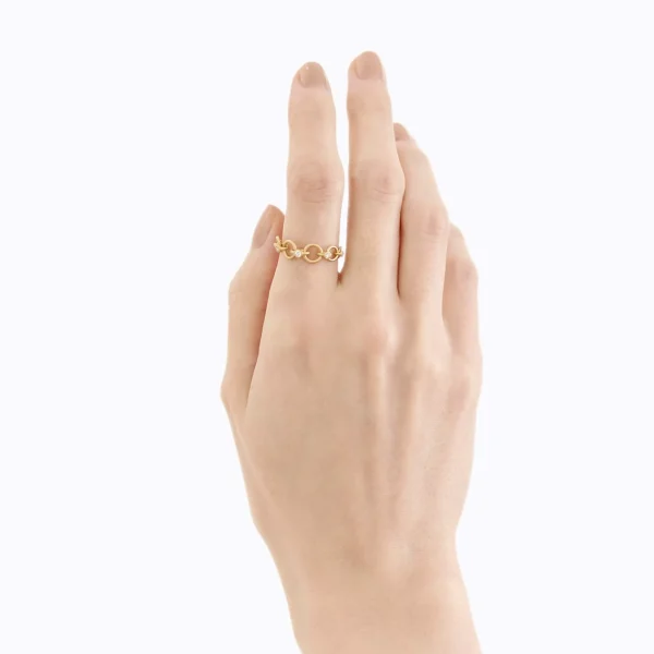 Diamond Link Ring 01^Shihara Sale