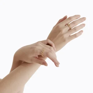 Diamond Link Ring 02^Shihara Discount