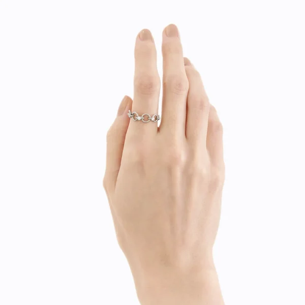 Diamond Link Ring 01^Shihara Sale