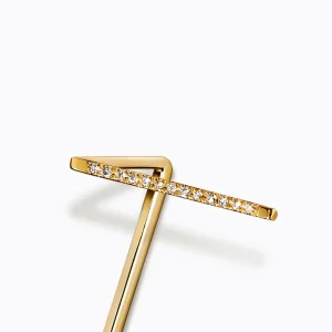 Diamond Post Earring 0301^Shihara Hot