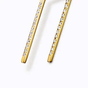Diamond Post Earring 0202^Shihara Outlet