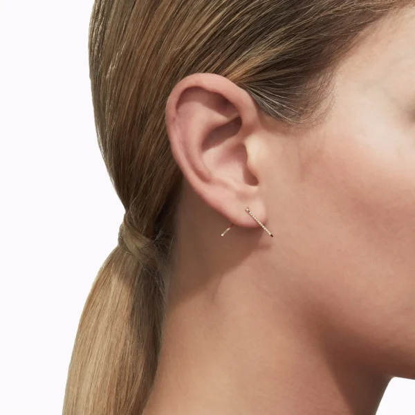 Diamond Post Earring 0301^Shihara Hot